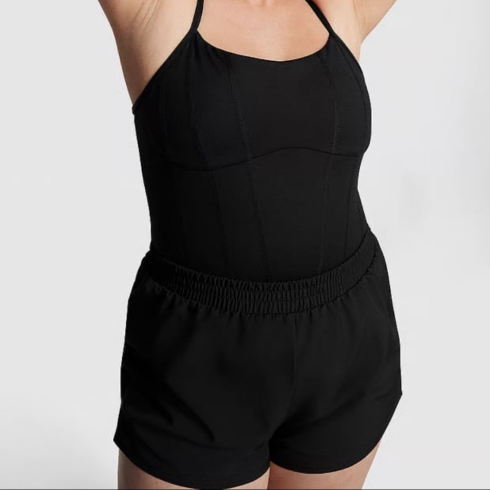 PINK Victoria's‎ Secret Ultimate Runsie Black Size SMALL NWT
